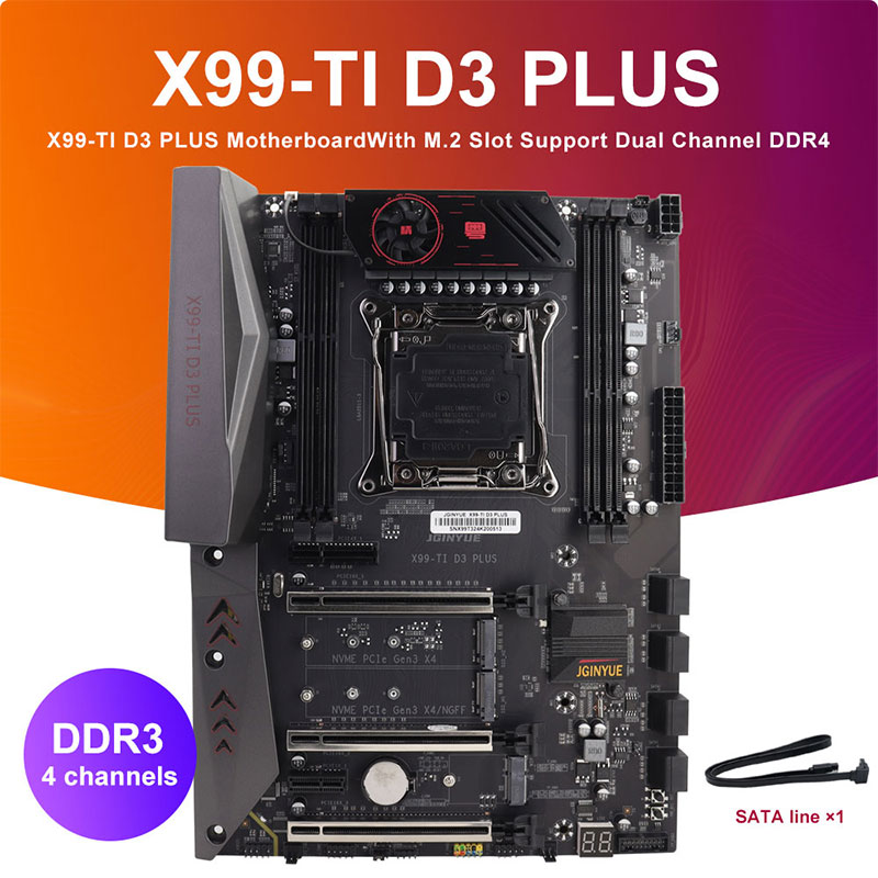 Płyta główna JGINYUE X99-TI D3 – E5 2696 V3 recenzja i cena
