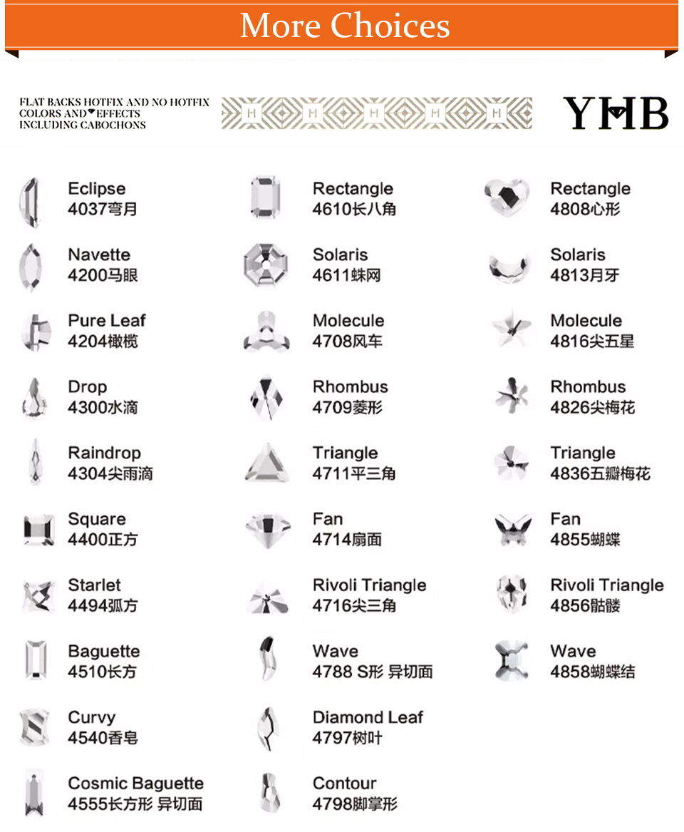 Kryształki YHB Glitter Crystal – Platinum 8280 recenzja i cena