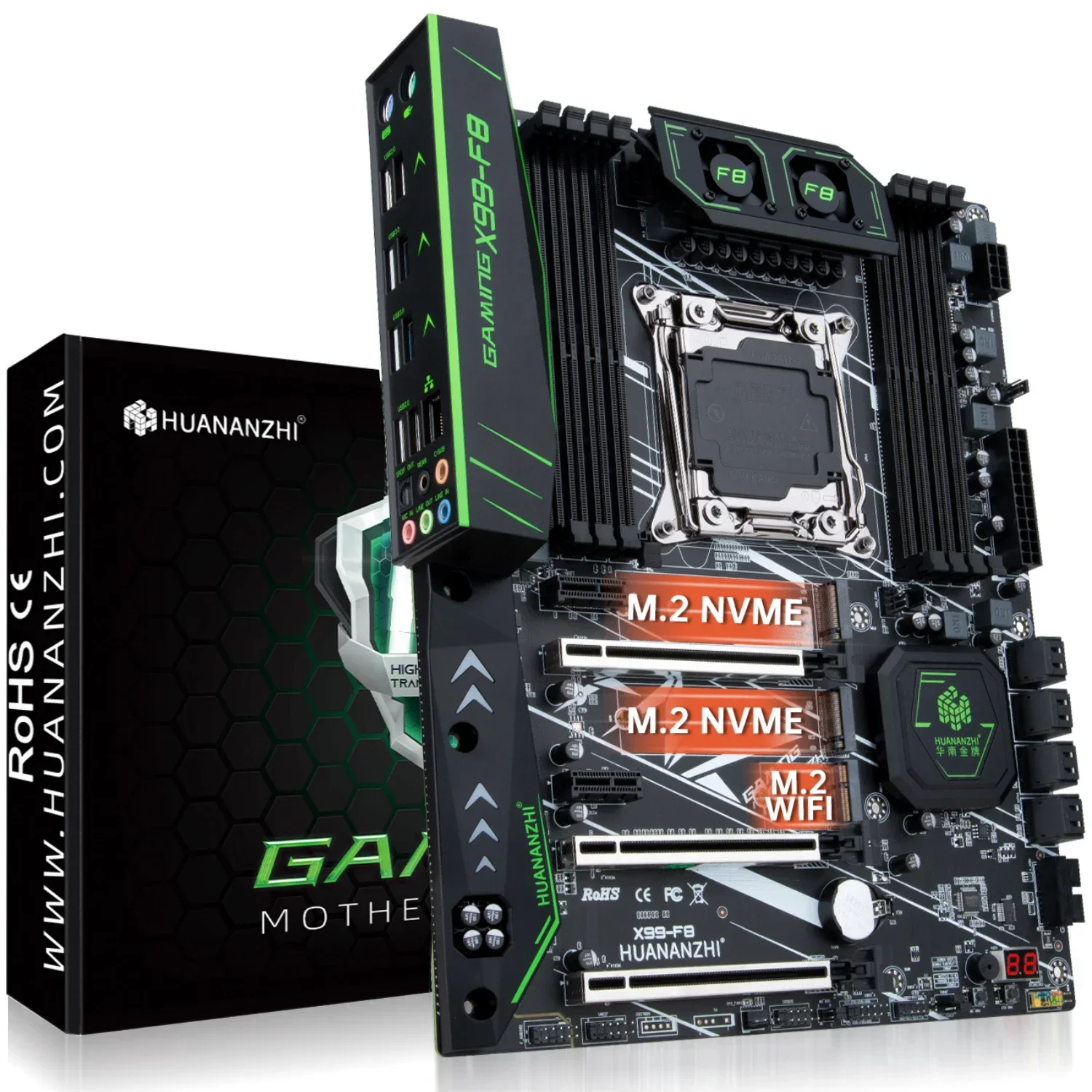 Płyta główna HUANANZHI X99 F8  – 64Gb Ddr4 Ecc Reg 3200Mhz recenzja i cena