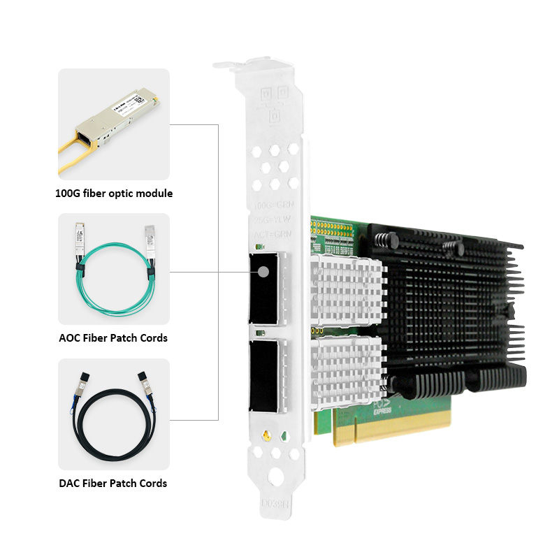 Karta sieciowa LR-LINK 1014PF  – 100Gbe Qsfp28 Network Card recenzja i cena